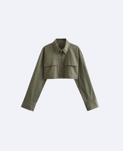 TRENCH FABRIC SHORT SHIRT