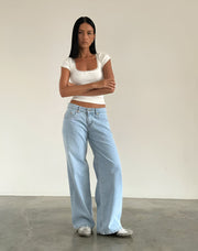 LOW-RISE JEANS