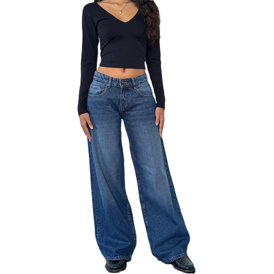 LOW-RISE JEANS